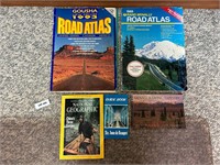 Atlas And Travel Book Lot