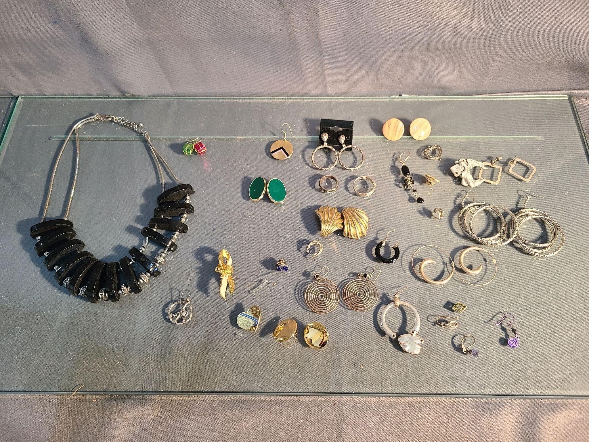 Earrings, Rings & Necklace