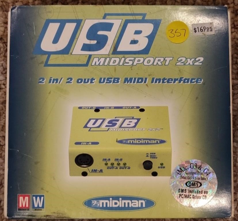 USB Midisport 2X2