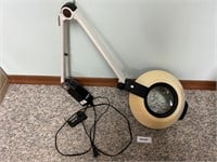 Clamping Desk Magnifier with Light