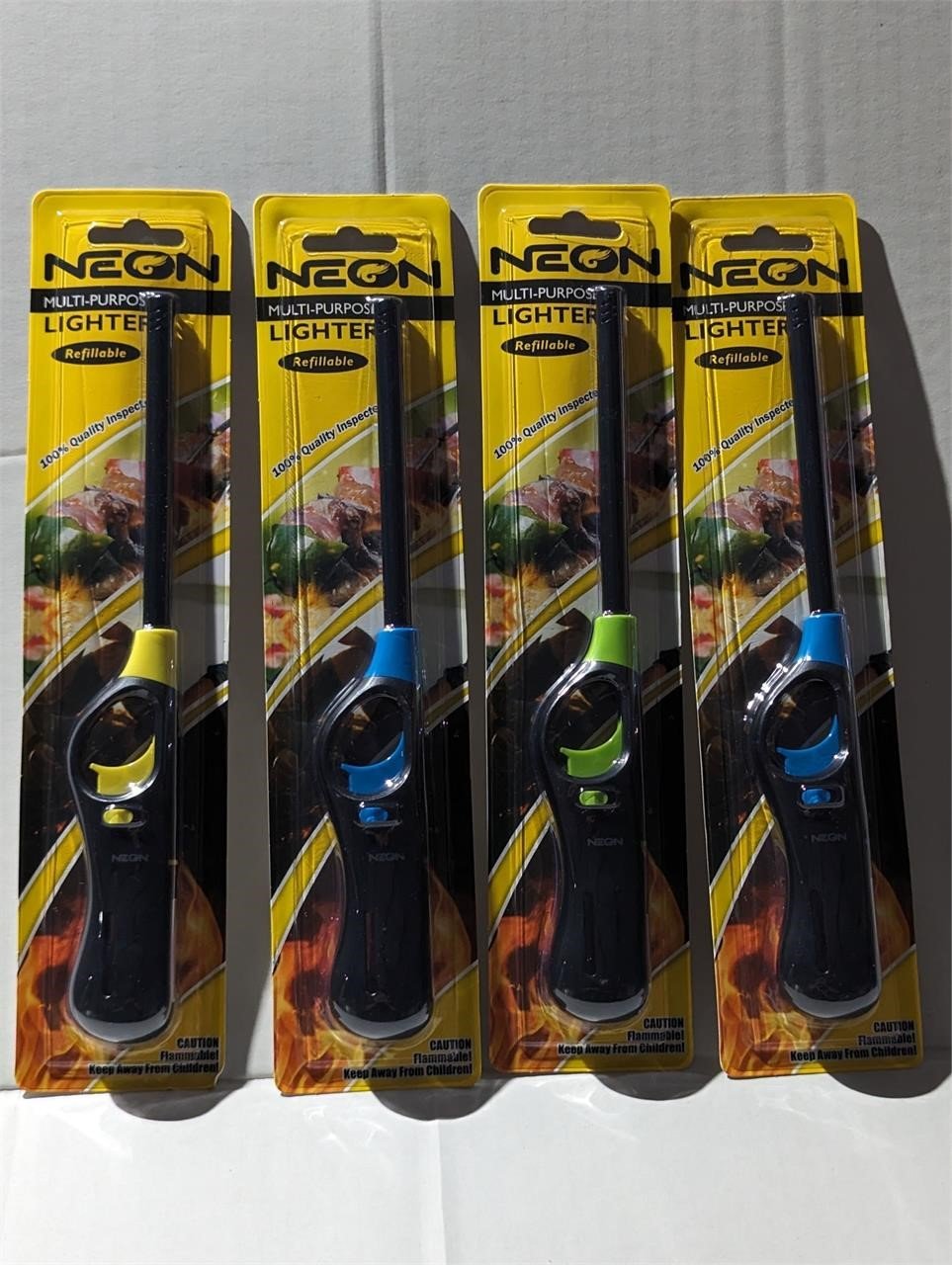$17 Lot of 4 Refillable BBQ Candle Pit Lighter