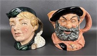 Two Vintage Character Toby Jugs