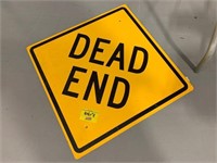 33" TALL DEAD END METAL ROAD SIGN