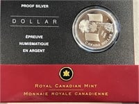 2005 Cdn Silver Proof Canada-Flag .999 Silver