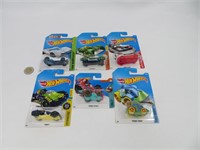 6 hot wheels die cast neufs