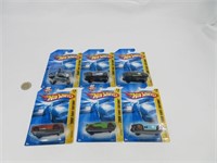 6 hot wheels die cast neufs