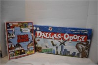 Dallas-Opoly & Texas Bingo Games. Like New