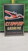 Clipper gas sign