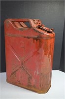 1952 Jerry Red Metal Gas Can