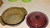 2 Glass baking dishes
