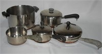 Vintage Revere Ware Copper Bottom Cookware