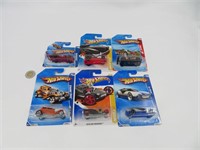 6 hot wheels die cast neufs