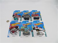 6 hot wheels die cast neufs