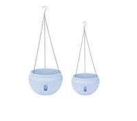 $40 2 Pack Water Level Visible Hanging Planters