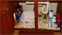 Cleaning items under sink
