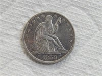 1856-O Sitting Liberty Half Dollar VF