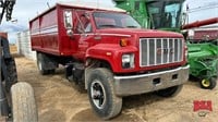 1990 GMC Topkick Single Axle Grain Truck