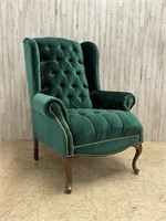 Queen Anne Style Upholstered Chair