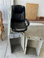 Office, Chair, Storage Totes