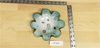 Handmade Ocean Flowers Ceramic Plate