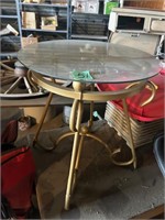 Small glass top table