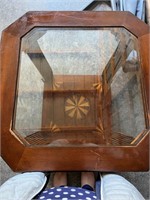 Glass Top End Table