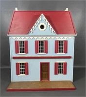 Wooden Doll House with Furniture and Accessories