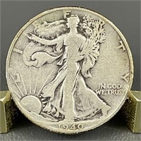 1940 Walking Liberty Silver (90%) Half Dollar
