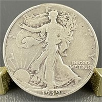 1939 Walking Liberty Silver (90%) Half Dollar