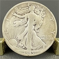 1945-S Walking Liberty Silver (90%) Half Dollar