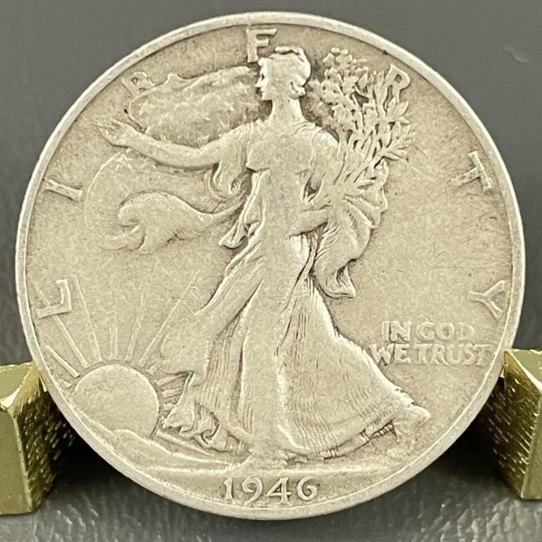 1946-S Walking Liberty Silver (90%) Half Dollar