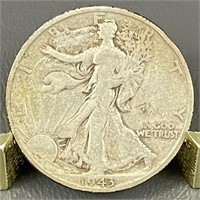 1943-S Walking Liberty Silver (90%) Half Dollar