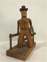 WOOD CARVED STATUE