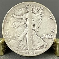 1941-S Walking Liberty Silver (90%) Half Dollar