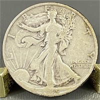 1945-D Walking Liberty Silver (90%) Half Dollar