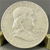 1960-D Ben Franklin Silver (90%) Half Dollar