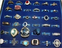 Large Lot Costume Jewelry Rings