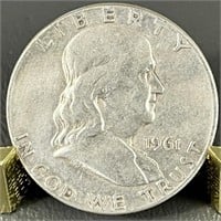 1961 Ben Franklin Silver Half Dollar (90%)
