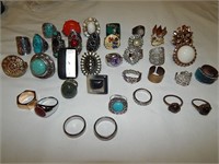 Costume Jewelry Large Rings