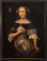 After Jacob van Loo "Portrait of Sophia..." Oil