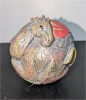 Carved Giraffe Art Orb