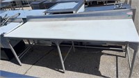 POLY TOP CUTTING TABLE W/ WELDED LEGS