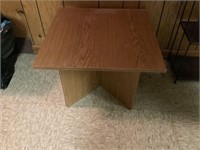 Small Wood end table 22x22x19