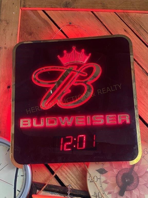 Budweiser Lighted Digital Clock