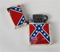 Vtg Dehoo Confederate Flag Lighter