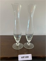 2PC Etched Vases