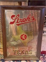 Stroh's The Brand For Texas Mirror