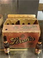 Stroh's Beer Bottles & Box