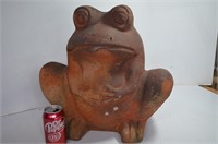 Large Frog Terracotta Planter,Some Damage*Photos