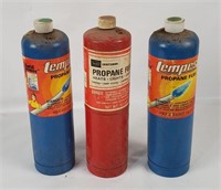 3 Propane Fuel Canissters